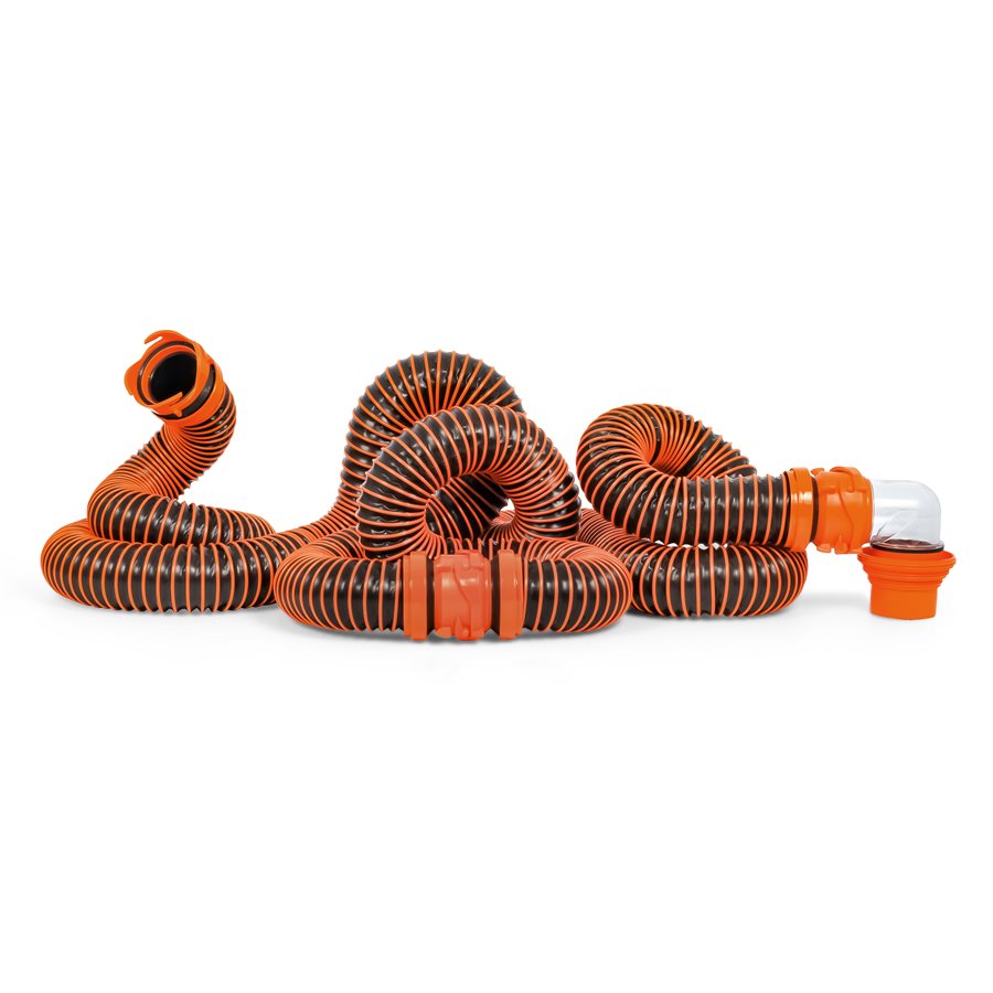 Camco 39867 - Camco RHINOEXTREME 20FT SEWER HOSE KIT W/4N1 ELBOW