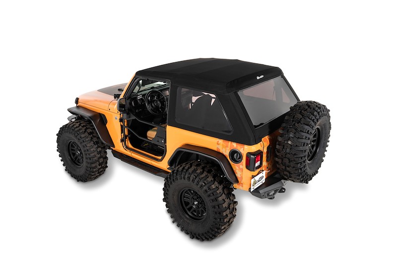 Bestop 5093035 - TREKTOP GLIDE SLANTBACK SOFT TOP; BLACK DIAMOND