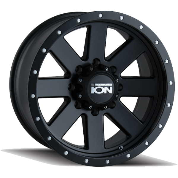 134-8136MB Ion Wheels 134 Series - Matte Black - Black BeadLock main image