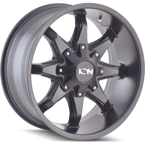 181-8956M12 Ion Wheels 181 Series - Satin Black - Milled spokes main image