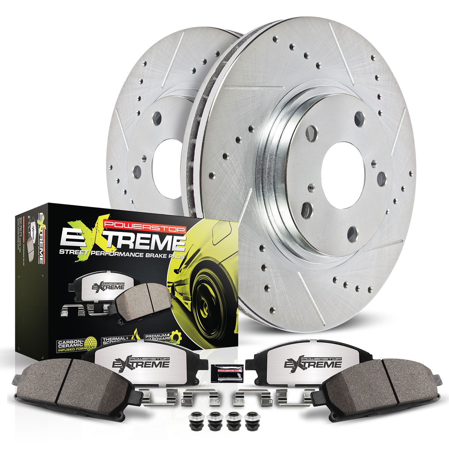PowerStop K8468-26 - K8468-26 Z26 STREET BRAKE KIT - Partsengine