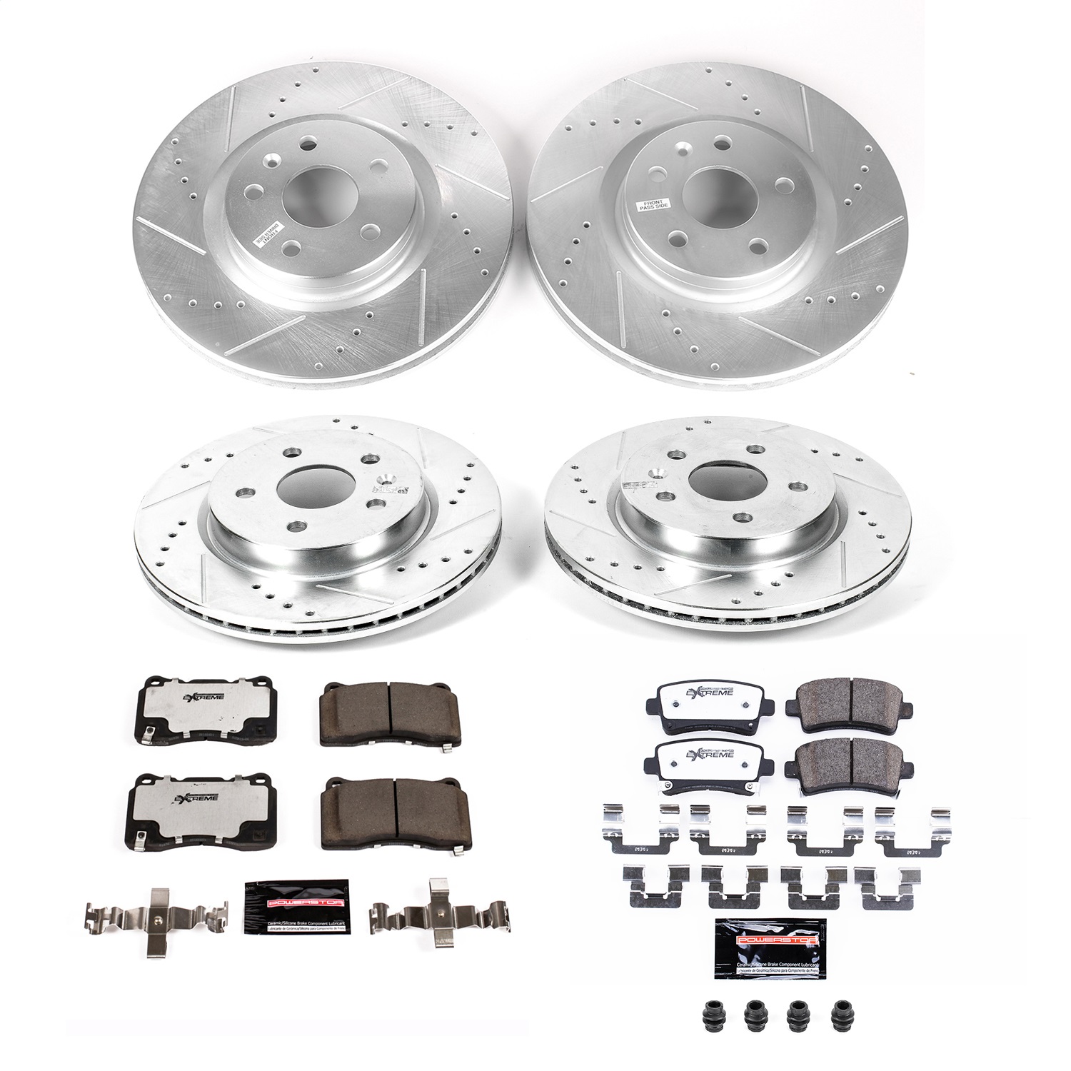 PowerStop K8885-26 - Power Stop Z26 STREET BRAKE KIT - Partsengine