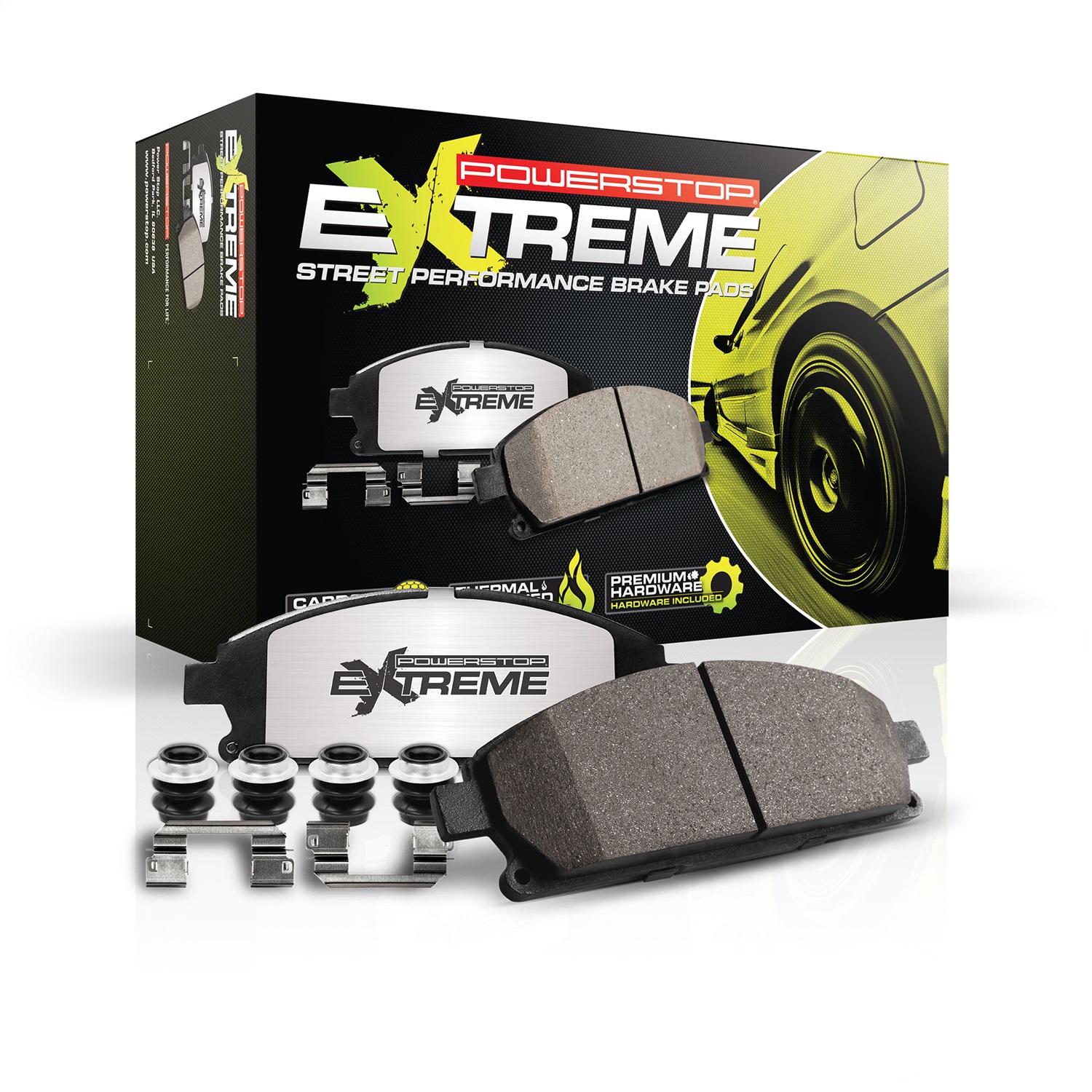 PowerStop Z26-977 - PowerStop Z26-977 PSB Z26 Extreme Brake Pads