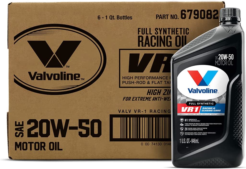 VALVOLINE 679082 - VALVOLINE 679082 VR1 SYNTH RACING 20W50 6 1QT