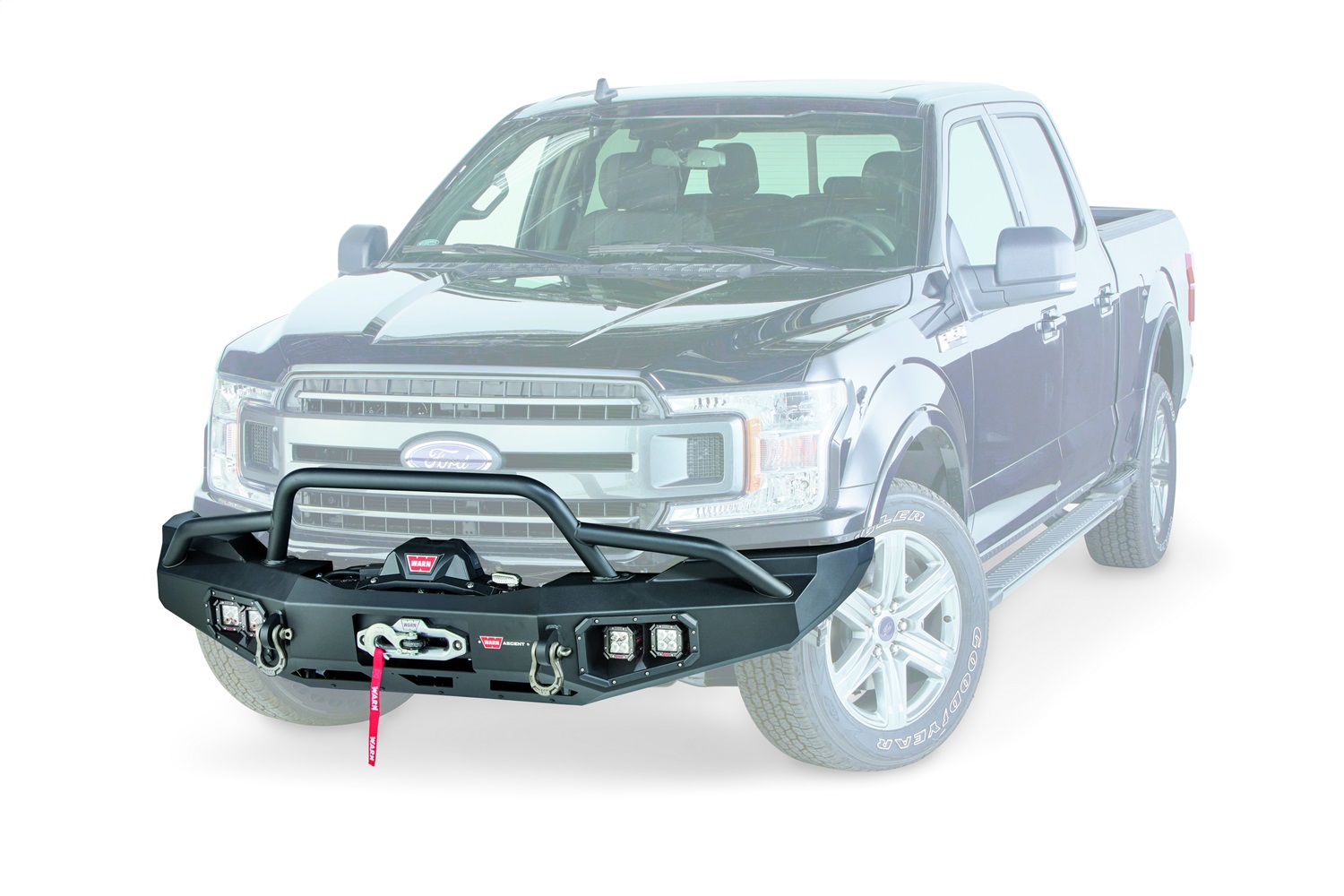 Warn Acsent Winch Front Bumper 100916