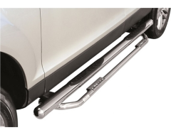 Romik 3 in. Round Max Bars w/ Add-On Nerf Bar - Stainless Steel