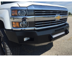 Iron Cross Heavy Duty Low Profile Front Bumper - Matte Black Powder Coated