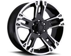 Ultra Wheels Maverick 234/235 - Gloss Black With Diamond Cut Accents