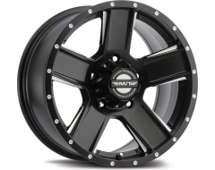 Mickey Thompson Wheels SD-5 BLACK - Satin Black with Diamond Cut Machined Highlights