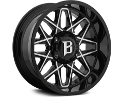 Ballistic Wheels 818 Atomic Series - Gloss painted - Milled Windows