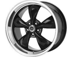 American Racing Wheels AR105 TORQ THRUST M - Gloss Black - Machined lip