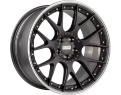 BBS CHRII Series Wheels - Black center, platinum rim with polished stainless steel rim protector.
