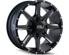 Cali Off-Road BUSTED 9100 Series Wheels - satin black with milled spokes