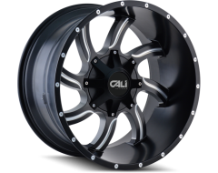 Cali Off-Road TWISTED 9102 Series Wheels - satin black with milled spokes