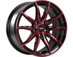 DAI Wheels Frantic Tuning Series - Gloss Black - Machined face red
