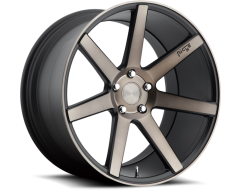 Niche Verona Series Wheels - Matte Black with Machined Face and Double Dark Tint