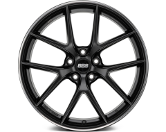 BBS CIR Series Wheels - Black center, polished stainless steel rim protector.