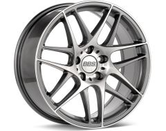 BBS CXR Series Wheels - Anthracite with diamond-cut face, clear protective top coat.