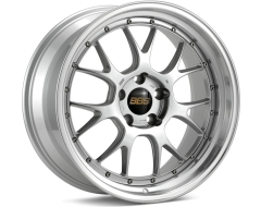BBS LMR Series Wheels - Diamond silver painted center, diamond-cut rim, clear protective top coat.