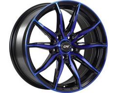 DAI Wheels Frantic Tuning Series - Gloss Black - Machined face blue