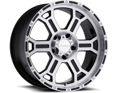Vision Wheels 372 Raptor - Gloss Black - Mirror Machined Face and Lip