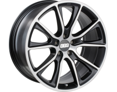 BBS SV Series Wheels - Black with diamond-cut face, clear protective top coat.