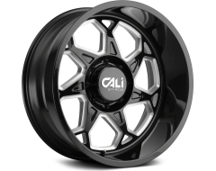 Cali Off-Road SEVENFOLD 9111 Series Wheels - gloss black with milled spokes