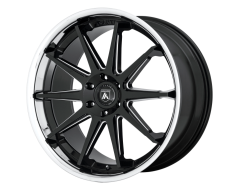 Asanti Wheels ABL-29 EMPEROR - Gloss Black - Milled With Chrome Lip