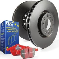 EBC Brakes Stage 12 Brake Kit - Redstff Ceramic Pads and RK Rotors