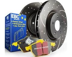 EBC Brakes Stage 13 Brake Kit - Yellowstuff Sport Pads and Black RK Rotors