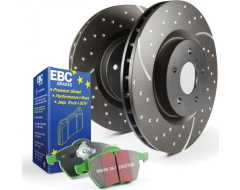 EBC Brakes Stage 3 Brake Kit - Greenstuff 6000 Pads and Black GD Rotors