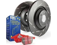EBC Brakes Stage 4 Brake Kit - Redstuff Ceramic Sport Pads and Black USR Rotors