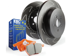 EBC Brakes Stage 7 Brake Kit - Orangestuff Pads and Black BSD Rotors