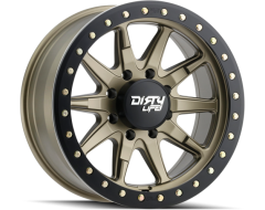 Dirty Life Wheels DT-2 9304 Series - Satin Gold - Simulated beadlock ring
