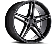 Mandrus Wheels BREMEN - Semi Gloss Black - Mirror cut face and translucent clear