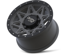 Dirty Life Wheels THEORY 9305 Series - Matte Gunmetal - Matte black lip