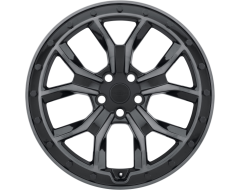 Redbourne Wheels MORLAND - Gloss metallic black - Brushed tinted face and black bolts
