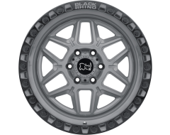 Black Rhino Wheels KELSO - Battleship grey - Black lip edge and black bolts