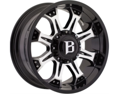 Ballistic Wheels 974 Komodo Series - Gloss painted - Machined Face