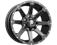 Ballistic Wheels 971 Hawk Series - Gloss painted - Milled Windows