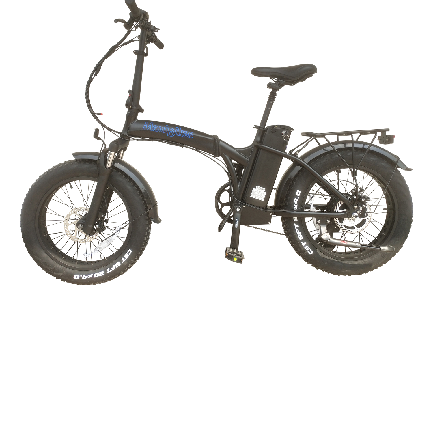 Maui BIK500 - E-Bike Folding Black with frame of 370MM
