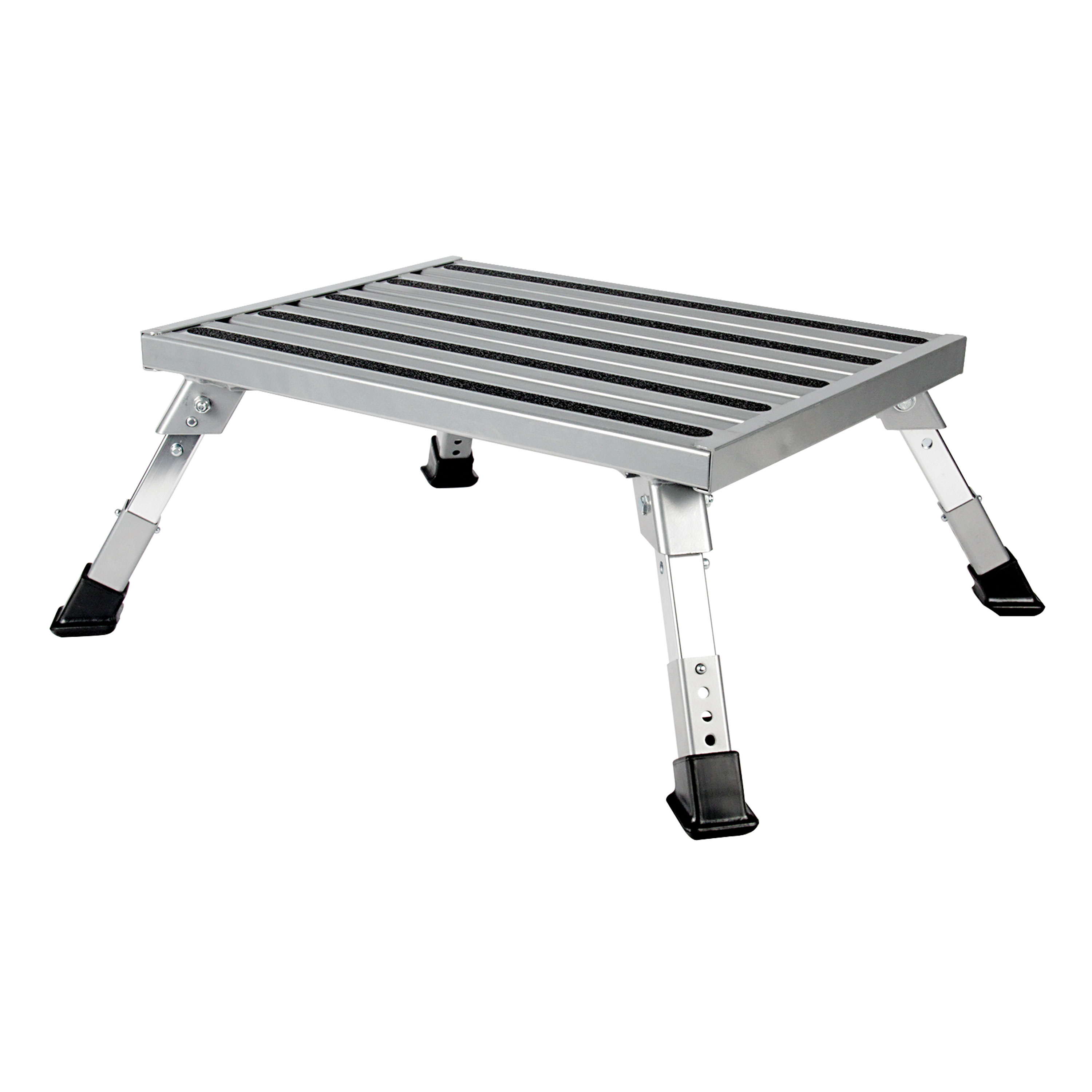 Camco STEP STOOL, ALUMINUM PLATFORM STEP, ADJUSTABLE HEIGHT