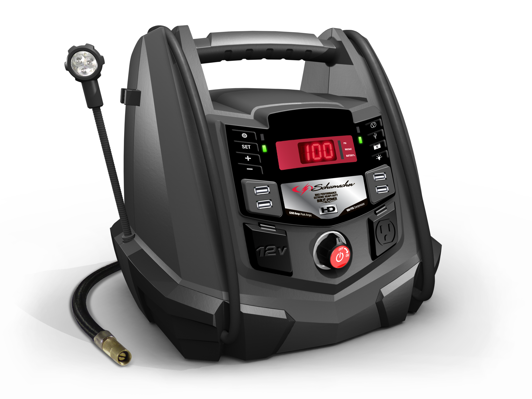 Schumacher 1200 PEAK AMP 12V JUMP STARTER + 12