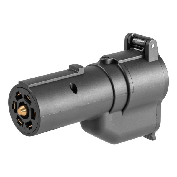 Curt 7-Way RV Blade Electrical Adapter With Backup Alarm