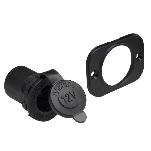 Marinco 12VRC 12V RECEPTACLE  BLACK
