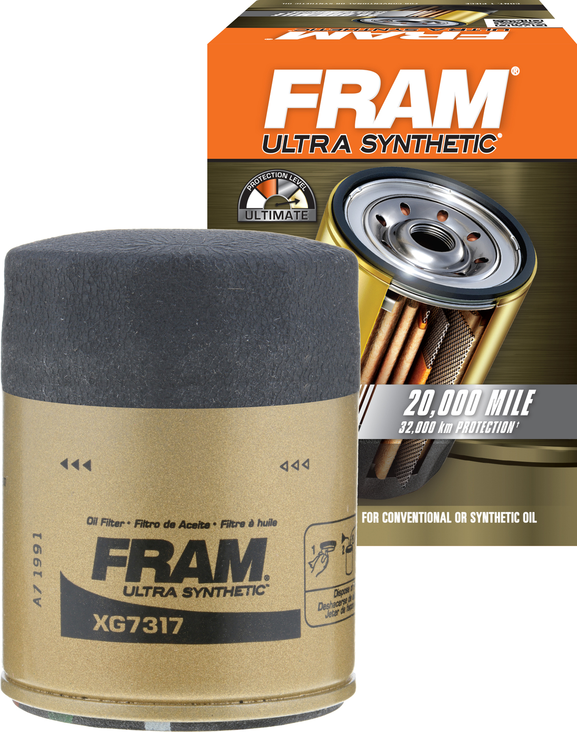 Fram XG7317 EXTENDED GUARD OIL FILTER 6/CS