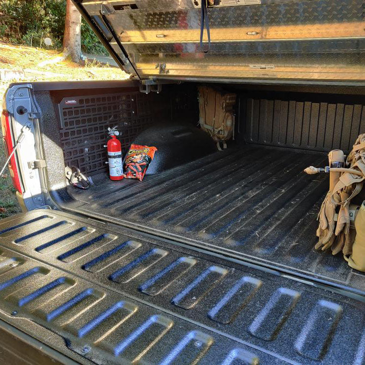 Builtright Industries 2019+ Ram 1500 5Ft7In/6Ft4In Bed Bedside Rack System - Passenger Rear Panel 102504