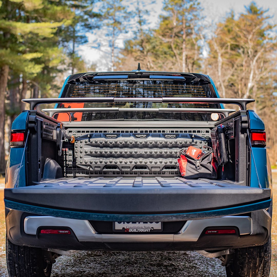 Builtright Industries 2022+ Rivian R1T Bedside Rack System Bedside Molle Kit - 2 Panels 102713