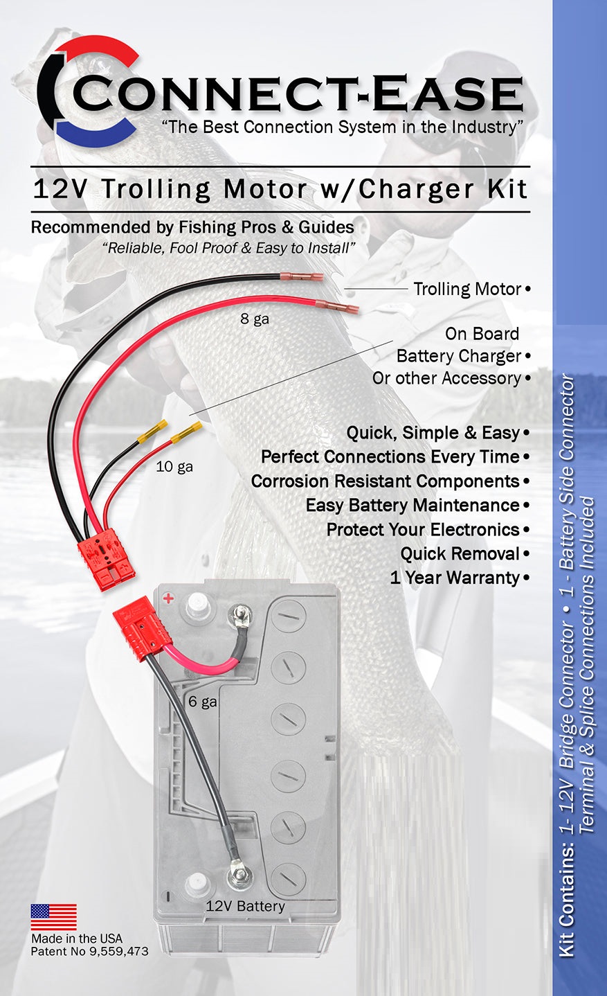 Connect-Ease Pilot Battery Connection Harness Rce12Vbchk