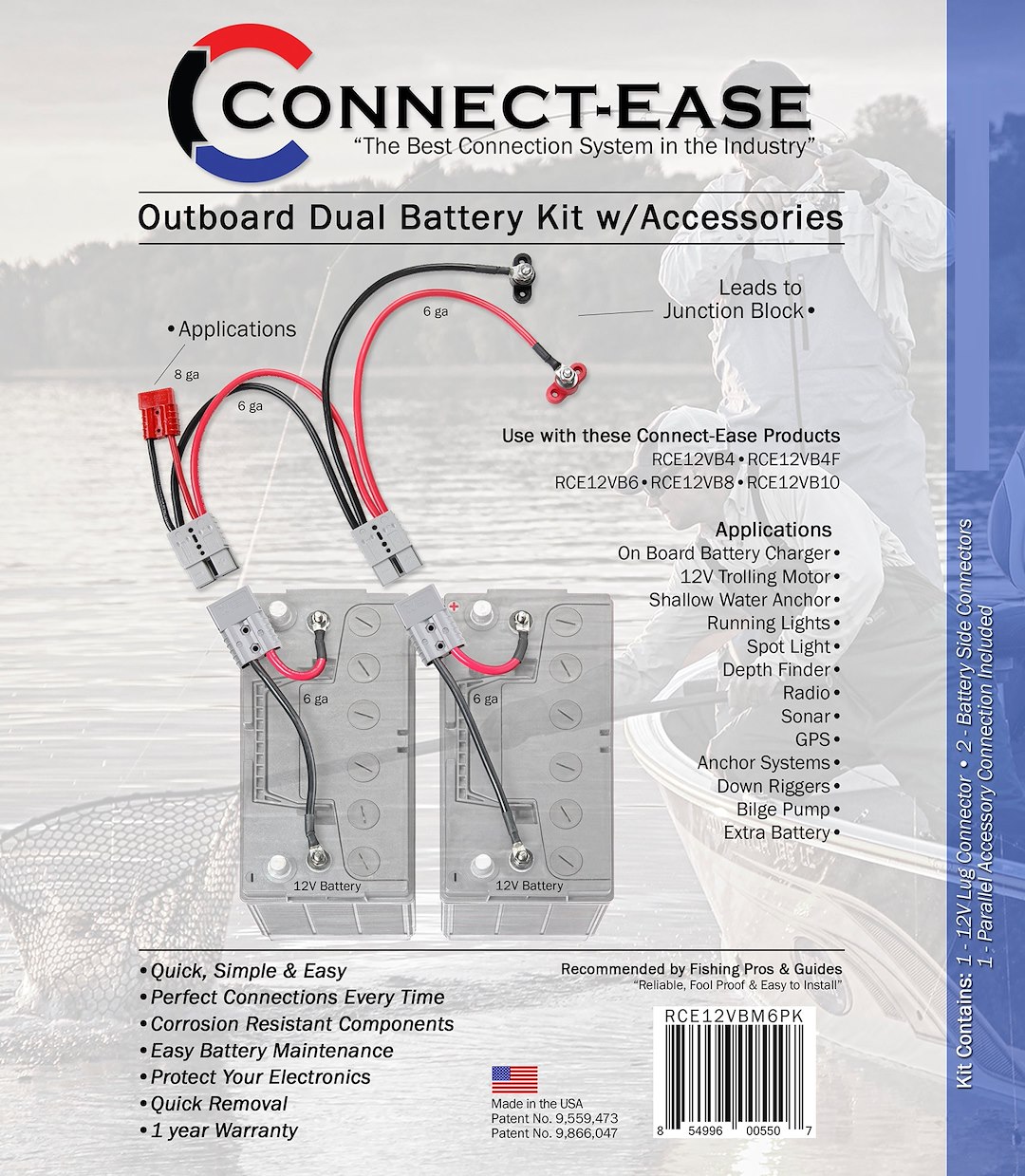 Connect-Ease Start 12 Dual Battery Connection Harness Rce12Vbm6Pk